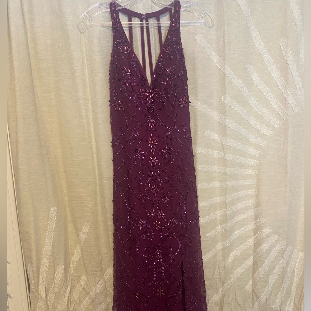 Plum Prom Dress